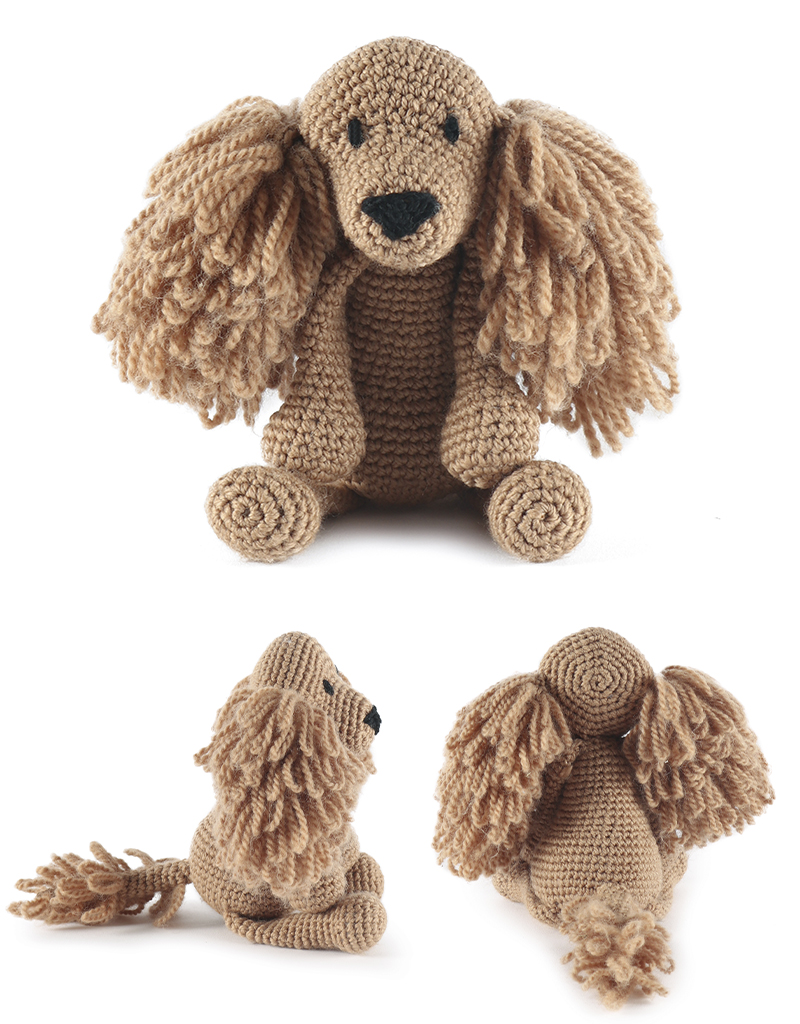 toft ed's animal saxon the cocker spaniel amigurumi crochet